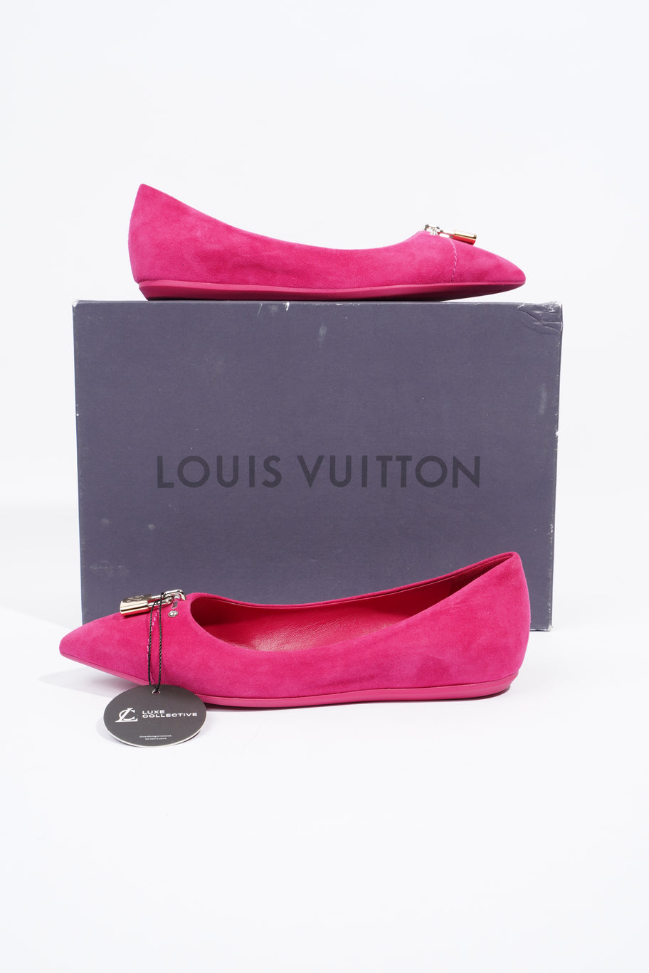 Louis Vuitton Ballet Flat Pink Velvet EU 35.5 UK 2.5 Image 9