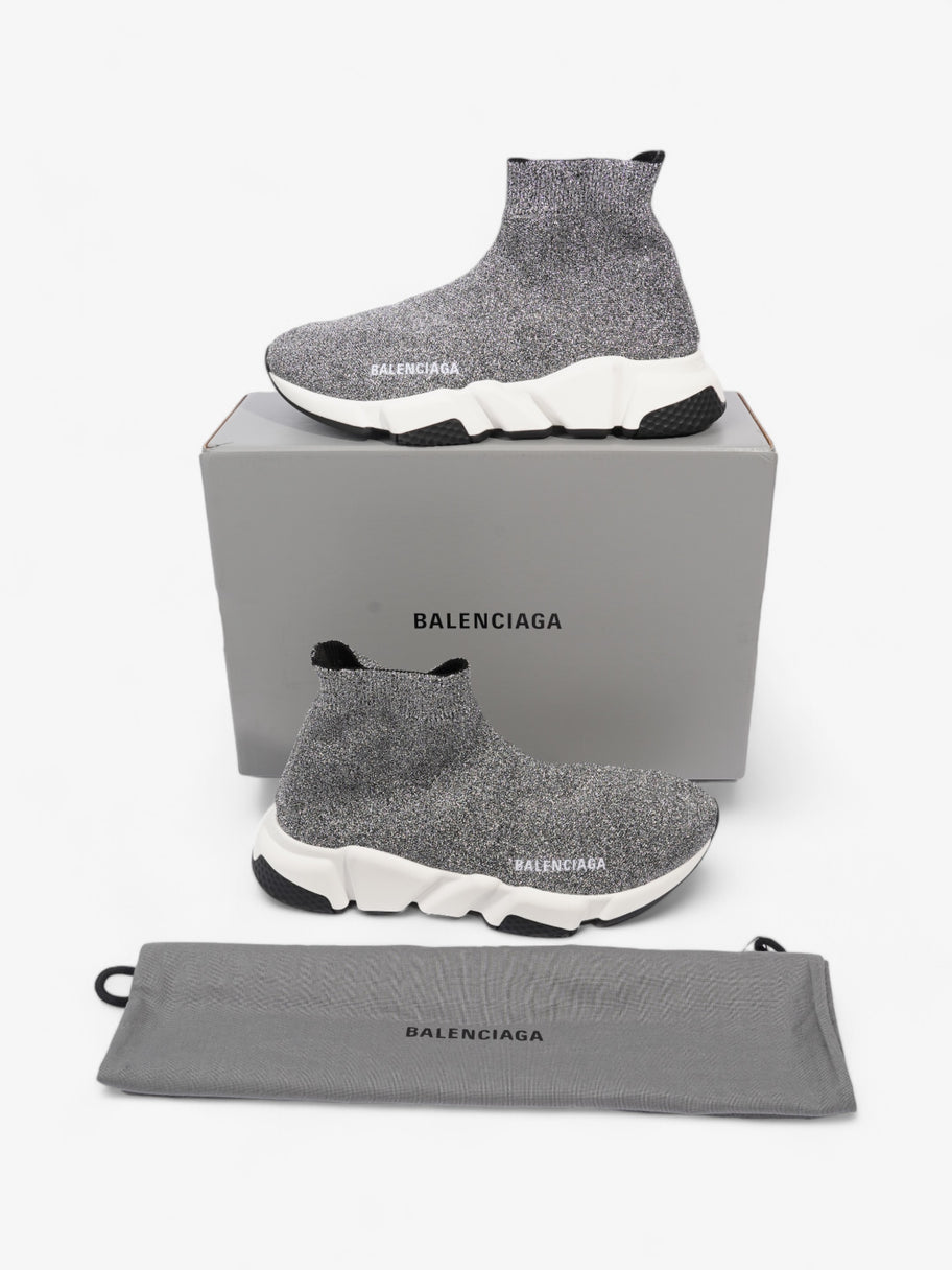 Balenciaga Speed Silver Glitter EU 38 UK 5 Image 10