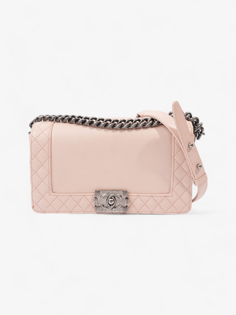  Chanel Boy Bag Light Pink Leather Medium