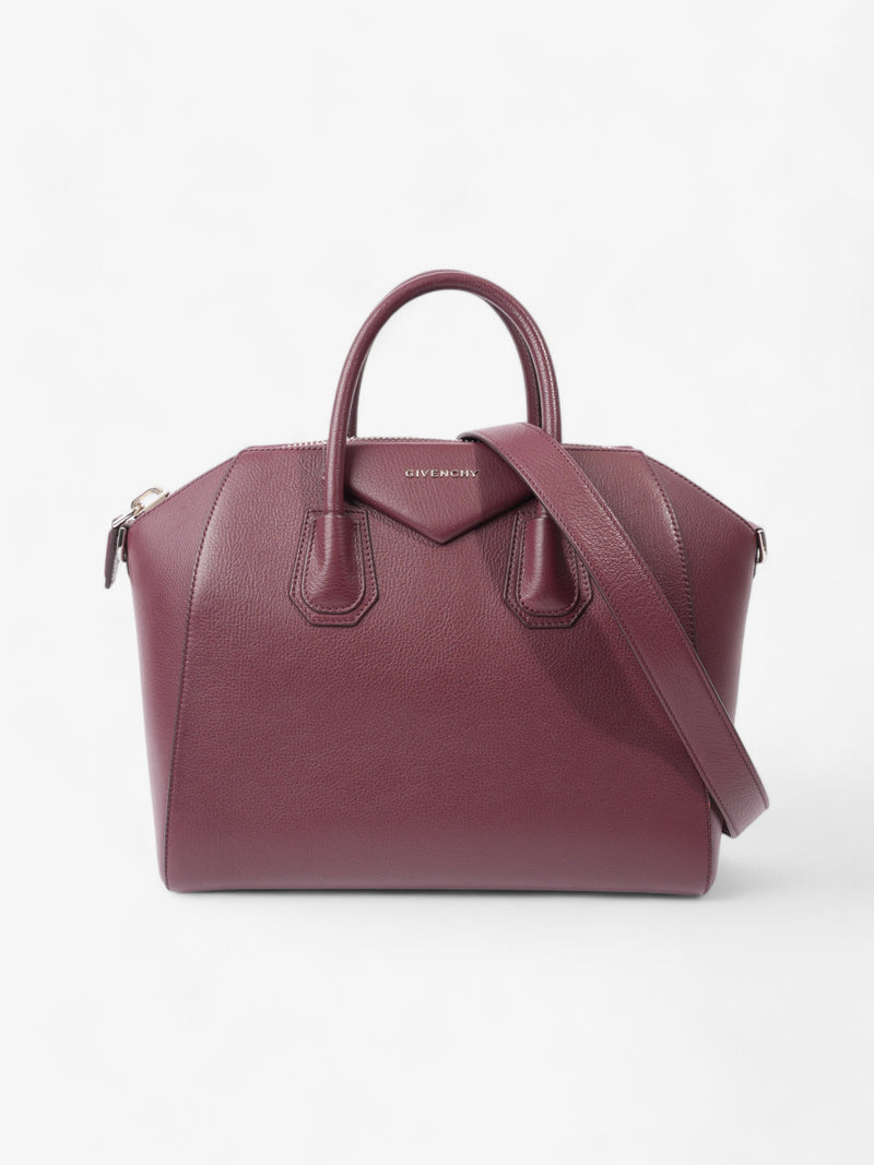  Givenchy Antigona Medium Burgundy Calfskin Leather Medium