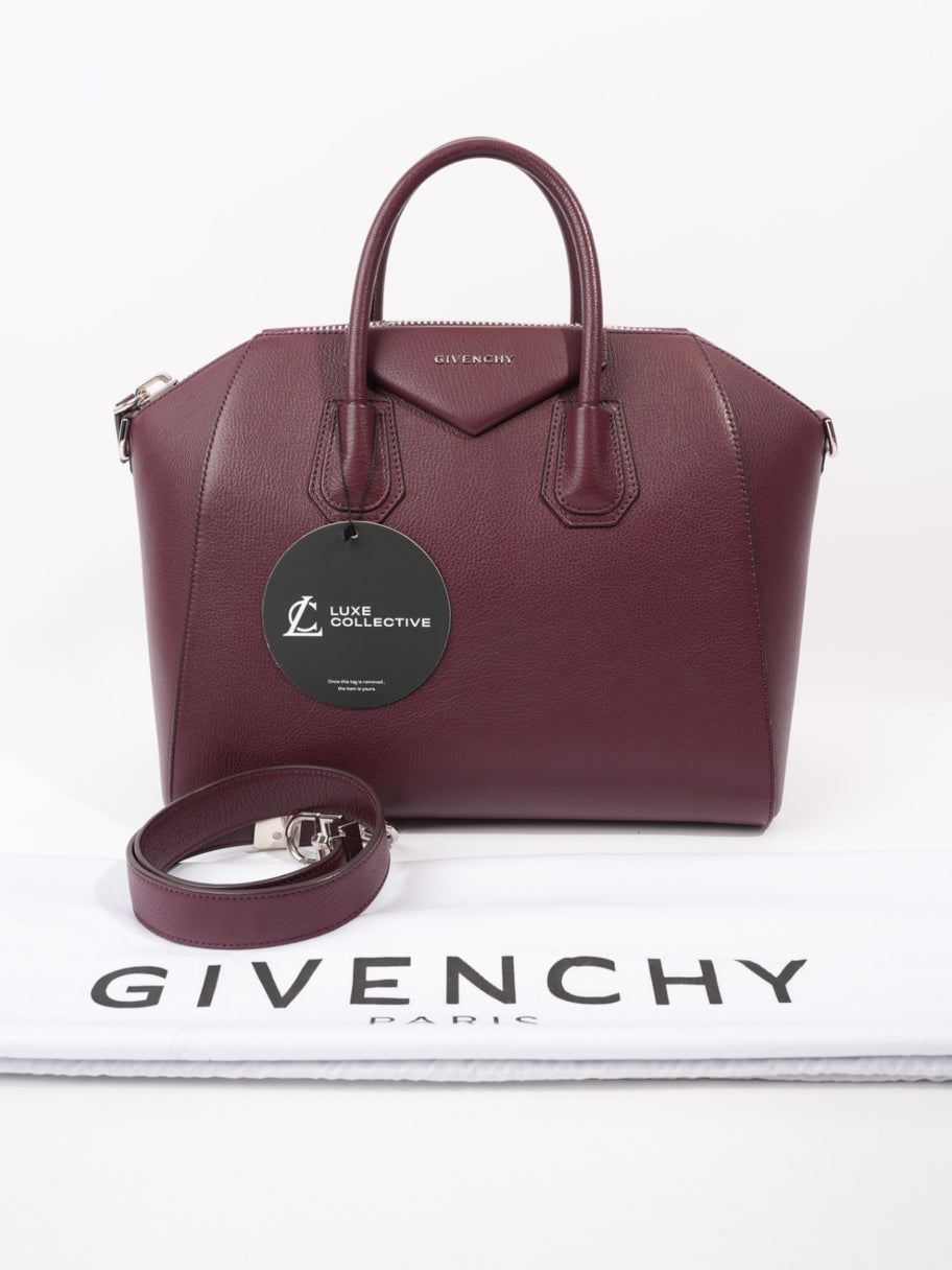 Givenchy Antigona Medium Burgundy Calfskin Leather Medium Image 10