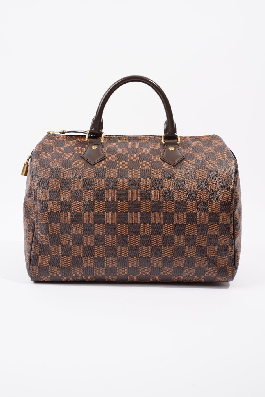 Speedy Damier Ebene Coated Canvas 30 Image 4