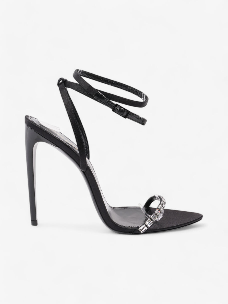 Saint Laurent Gloria  110 Black Satin EU 38.5 UK 5.5 Image 1