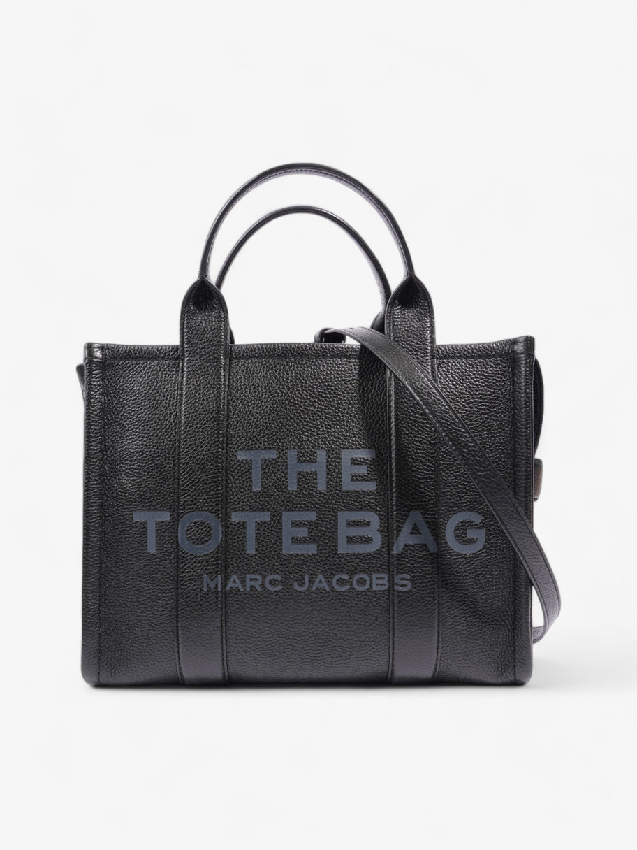 Marc Jacobs The Tote Bag Black Grained Leather Medium Image 1