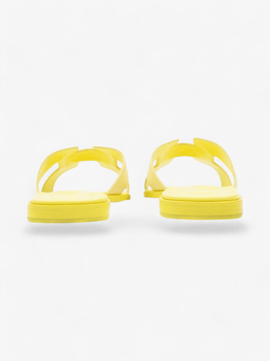 Hermes Oran Sandals Yellow Leather EU 38 UK 5 Image 6