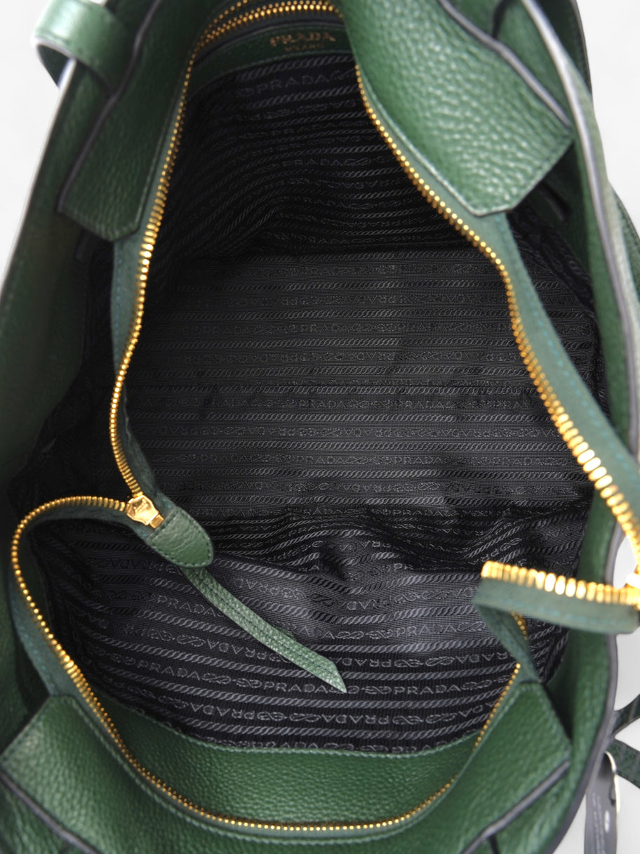 Prada Tote Green Leather Image 8