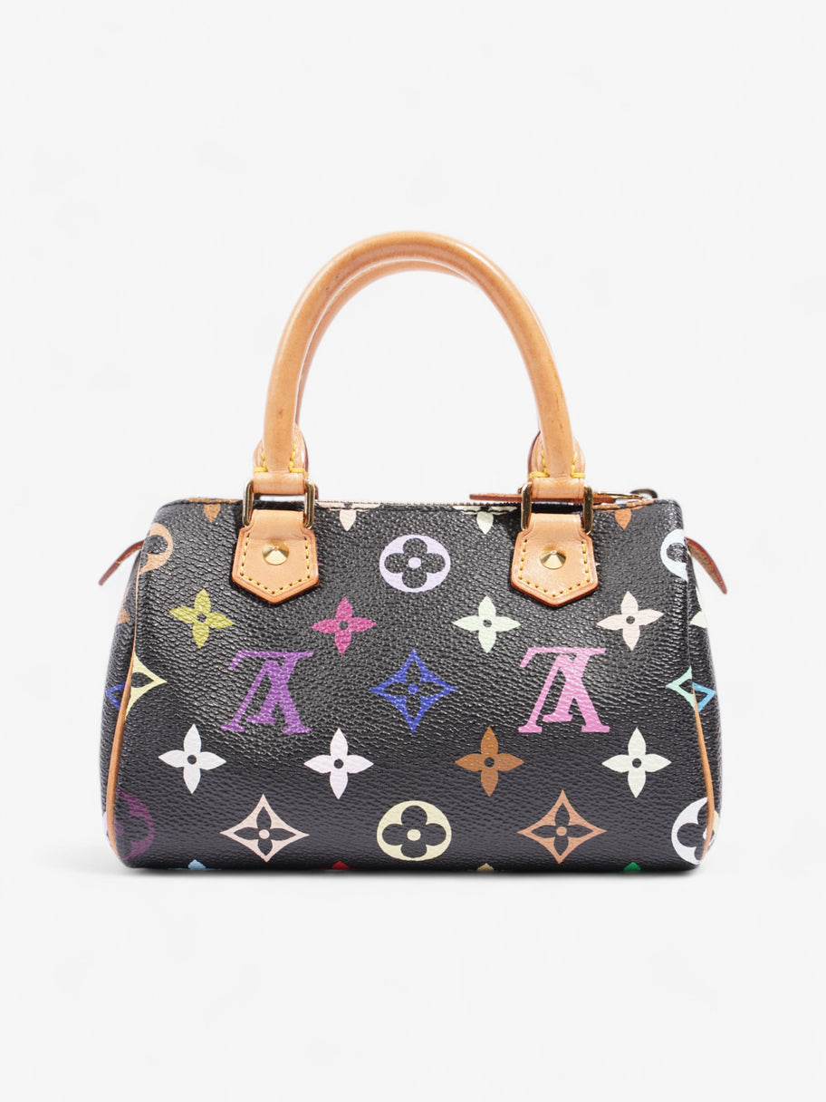 Louis Vuitton x Takashi Murakami Speedy Black / Monogram Multicolour Coated Canvas Nano Image 4