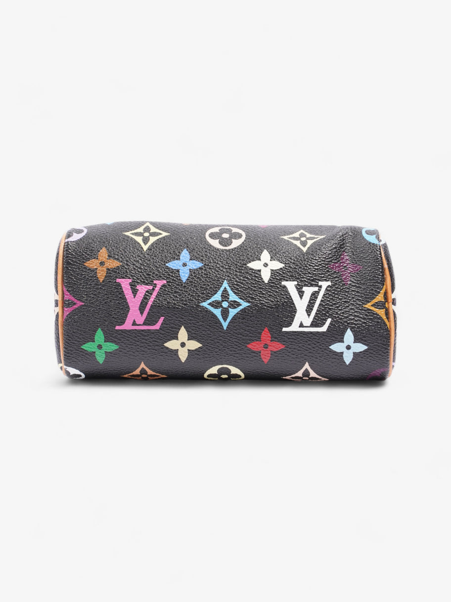 Louis Vuitton x Takashi Murakami Speedy Black / Monogram Multicolour Coated Canvas Nano Image 6