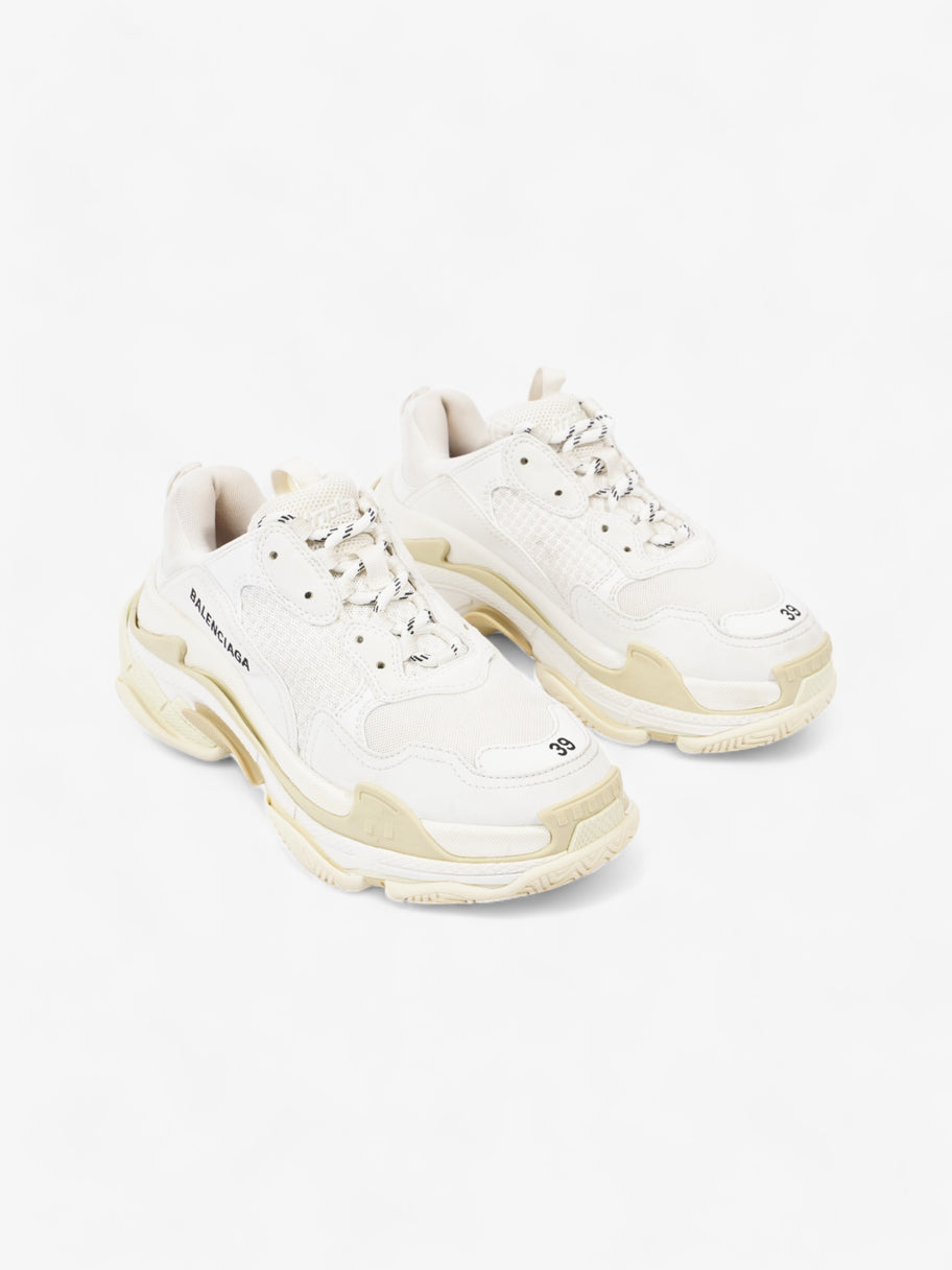 Balenciaga Triple S White / Cream / Black Mesh EU 39 UK 6 Image 2