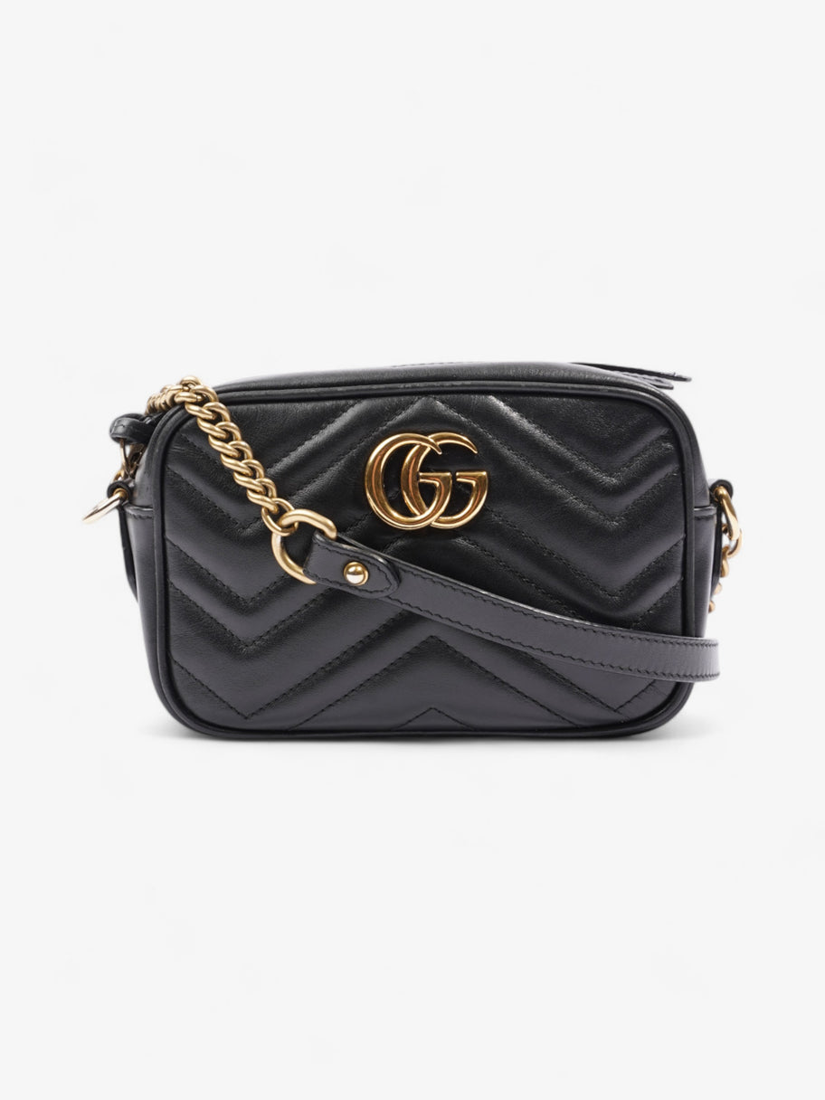 Gucci GG Marmont Black Matelasse Leather Mini Image 1