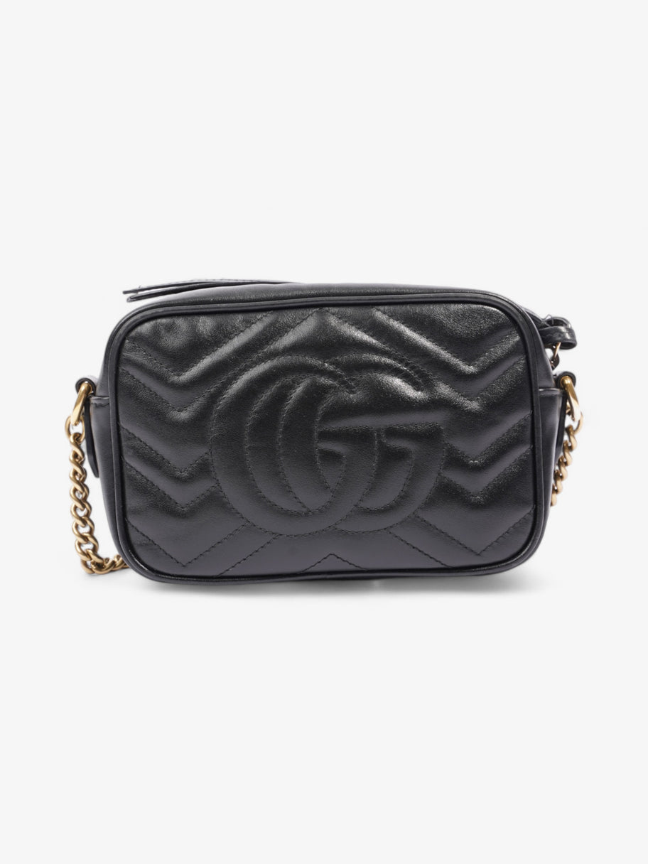 Gucci GG Marmont Black Matelasse Leather Mini Image 4