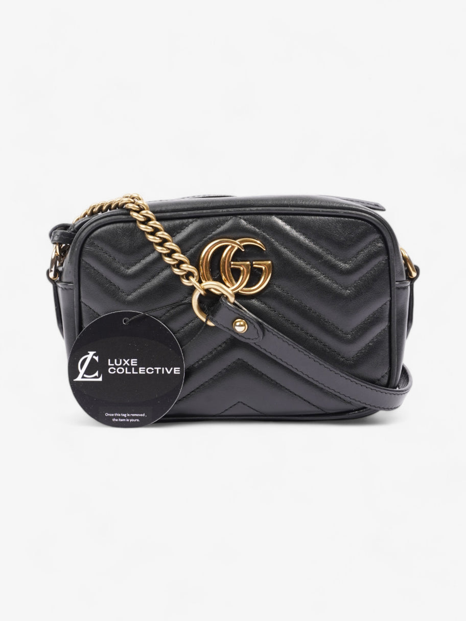 Gucci GG Marmont Black Matelasse Leather Mini Image 8