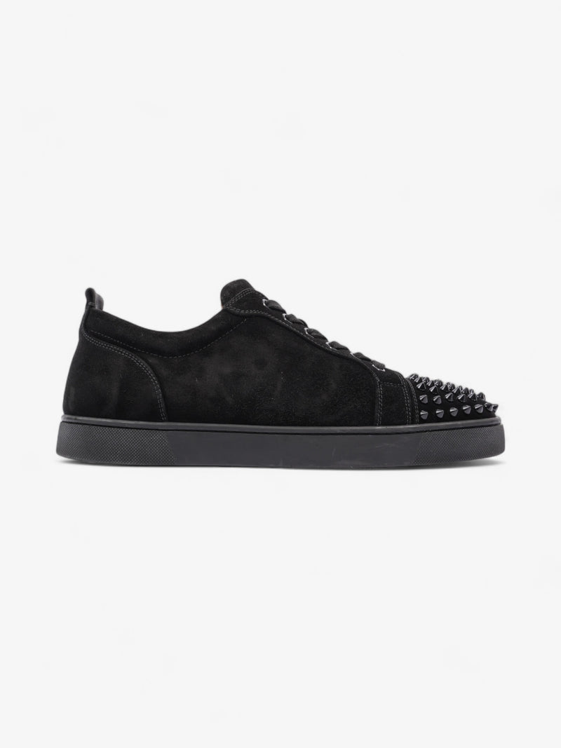  Christian Louboutin Louis Junior Spikes Black Suede EU 44 UK 10