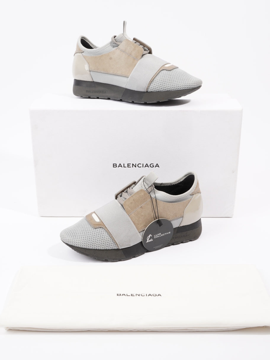 Balenciaga Race Runner Sneakers Grey / Beige Mesh EU 37 UK 4 Image 12