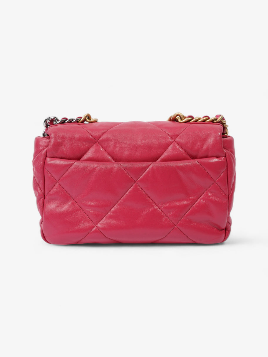 Chanel 19 Flap Hot Pink Lambskin Leather Medium Image 4