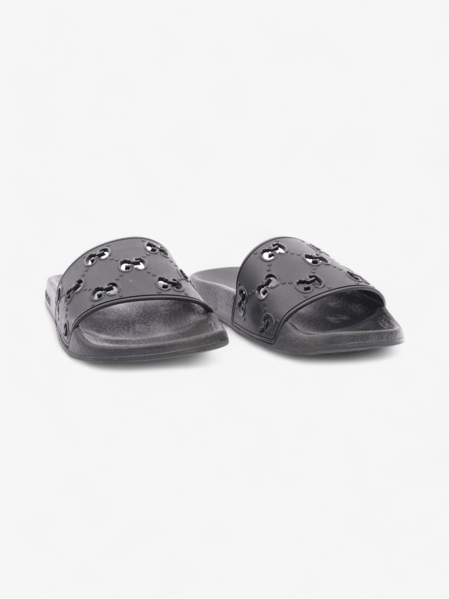 Gucci GG Slides Black Rubber EU 37 UK 4 Image 2