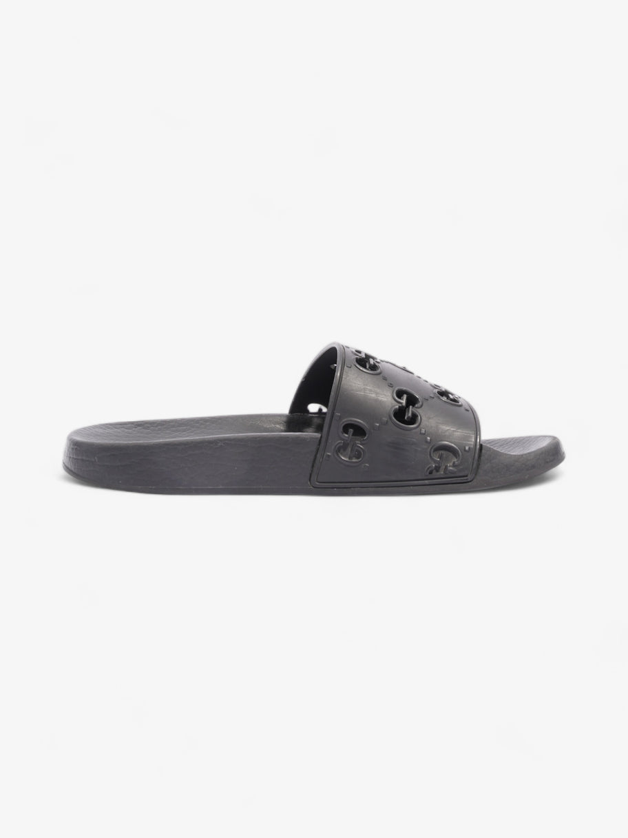 Gucci GG Slides Black Rubber EU 37 UK 4 Image 4