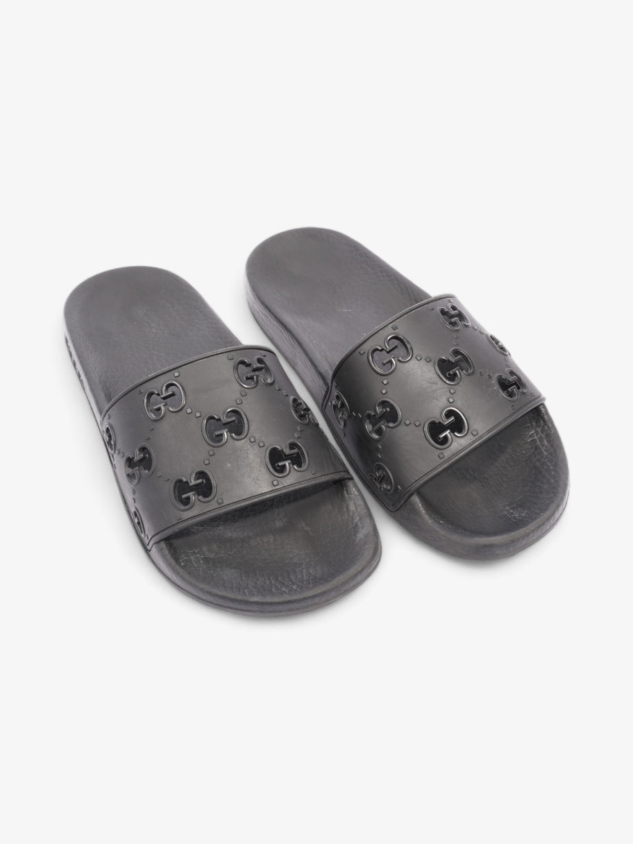 Gucci GG Slides Black Rubber EU 37 UK 4 Image 8