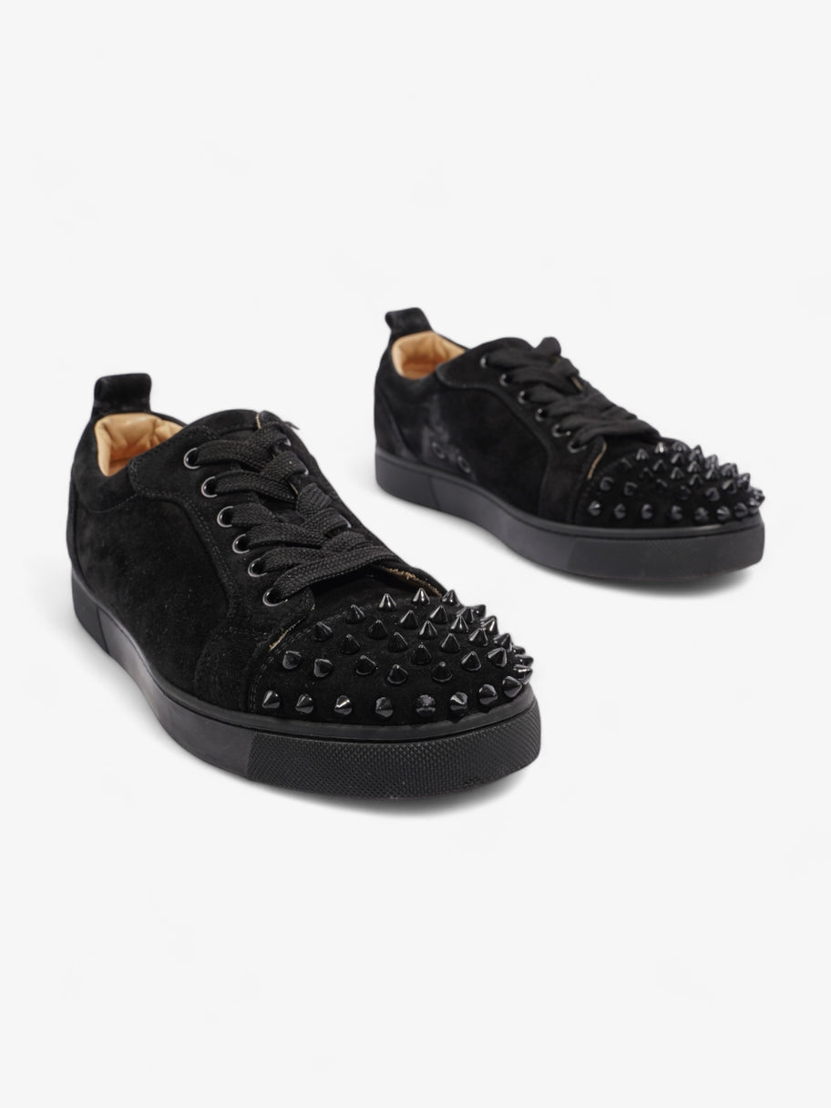 Christian Louboutin Louis Junior Spikes Sneakers Black Suede EU 36 UK 3 Image 2