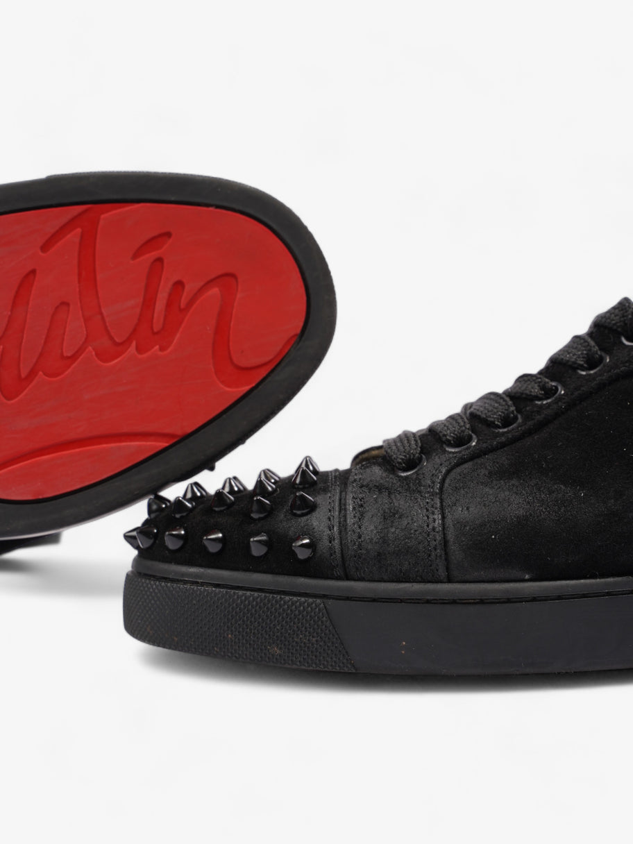 Christian Louboutin Louis Junior Spikes Sneakers Black Suede EU 36 UK 3 Image 9