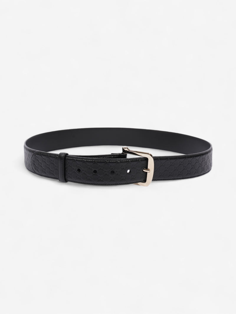  Gucci Microguccissima Buckle Belt Black Leather 100cm / 40