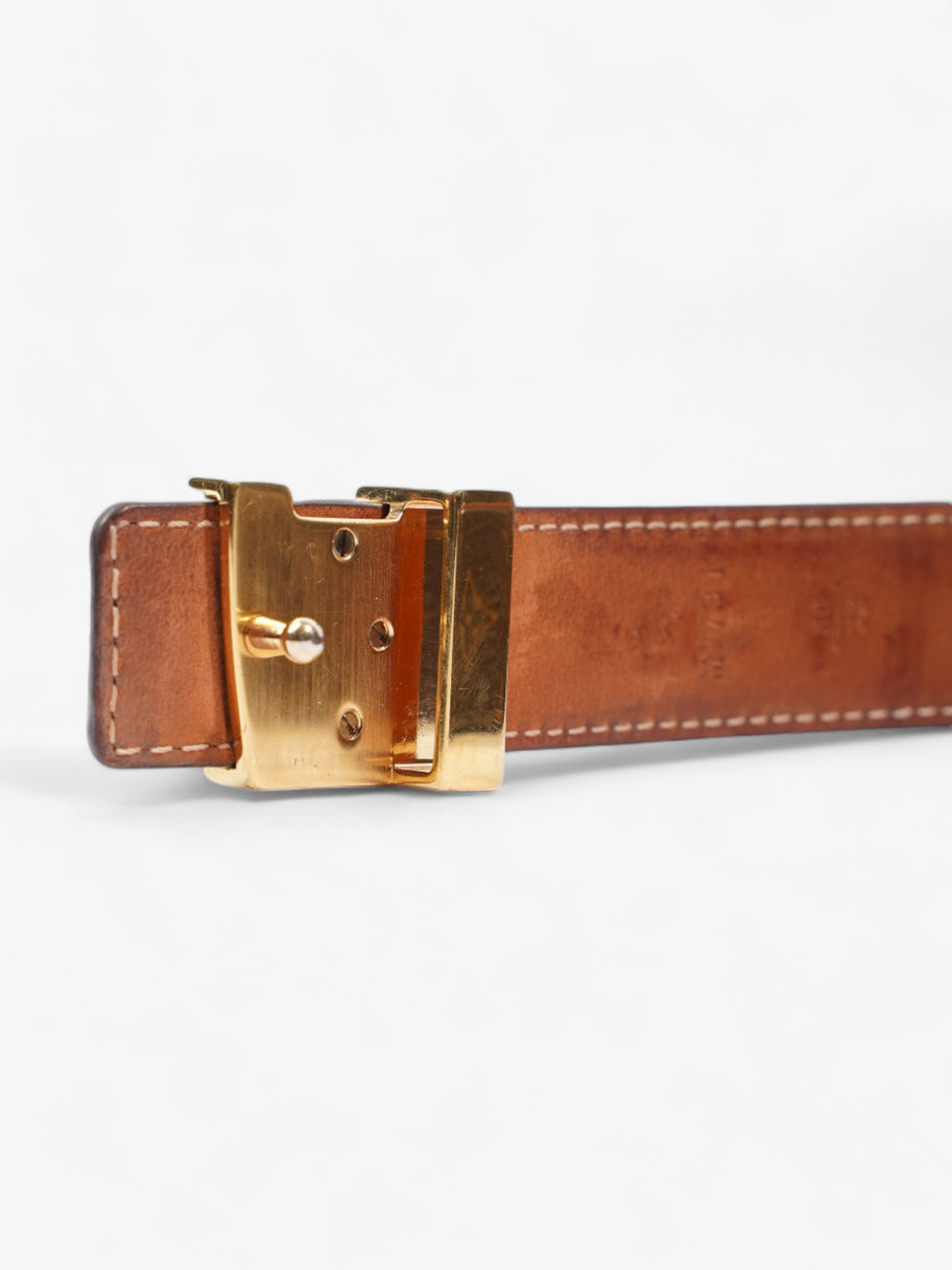 Louis Vuitton LV Initials Belt Monogram / Brown Coated Canvas 80cm 32