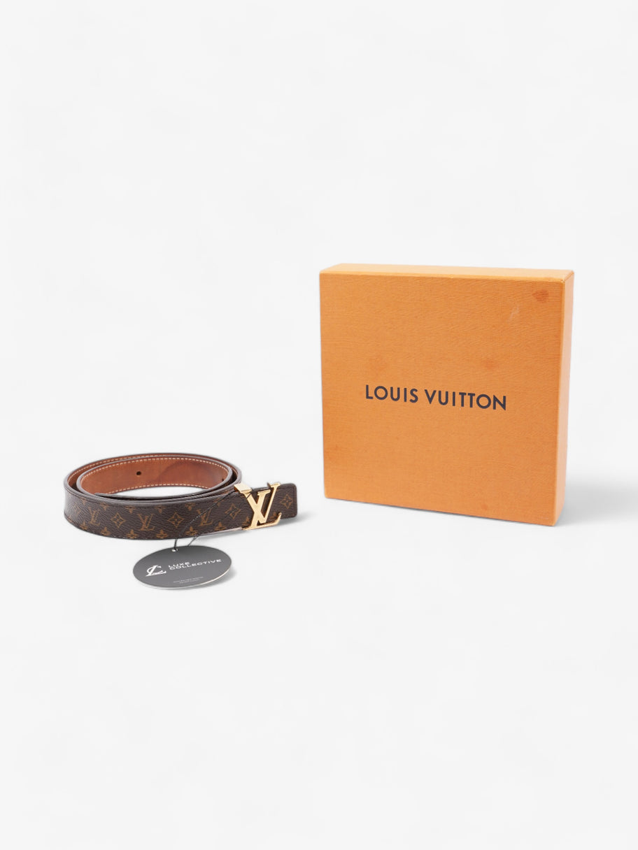 Louis Vuitton LV Initials Belt Monogram / Brown Coated Canvas 80cm 32