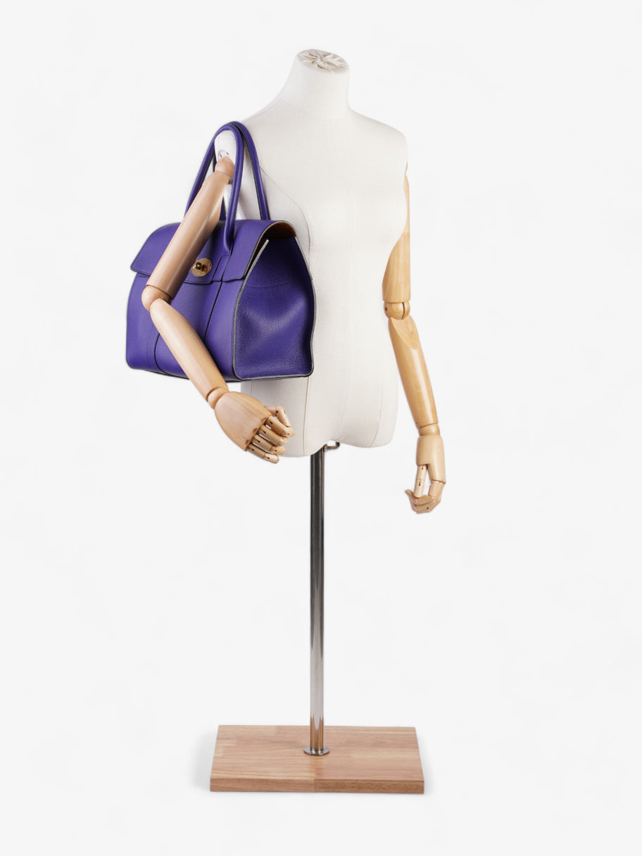 Bayswater Purple Grained Leather Luxe Collective