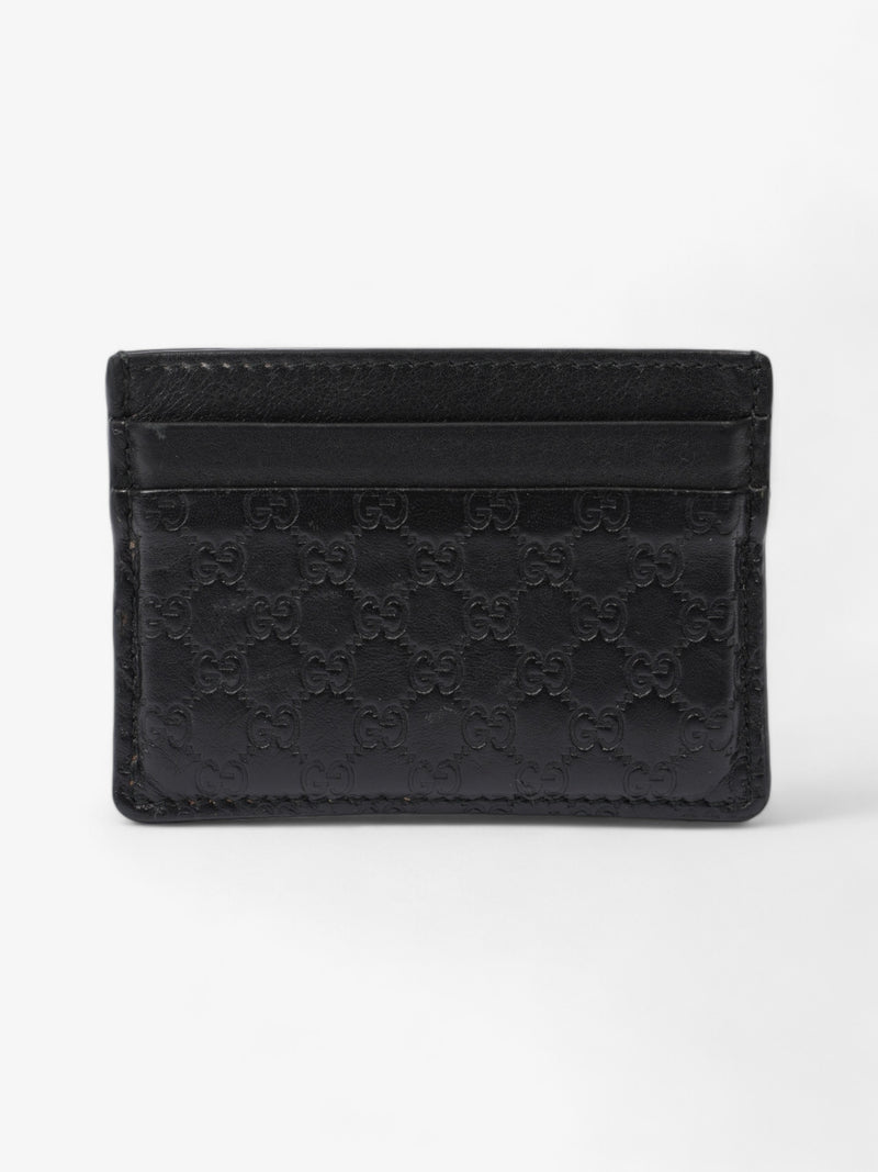  Gucci Microguccissima Card Holder Black Leather