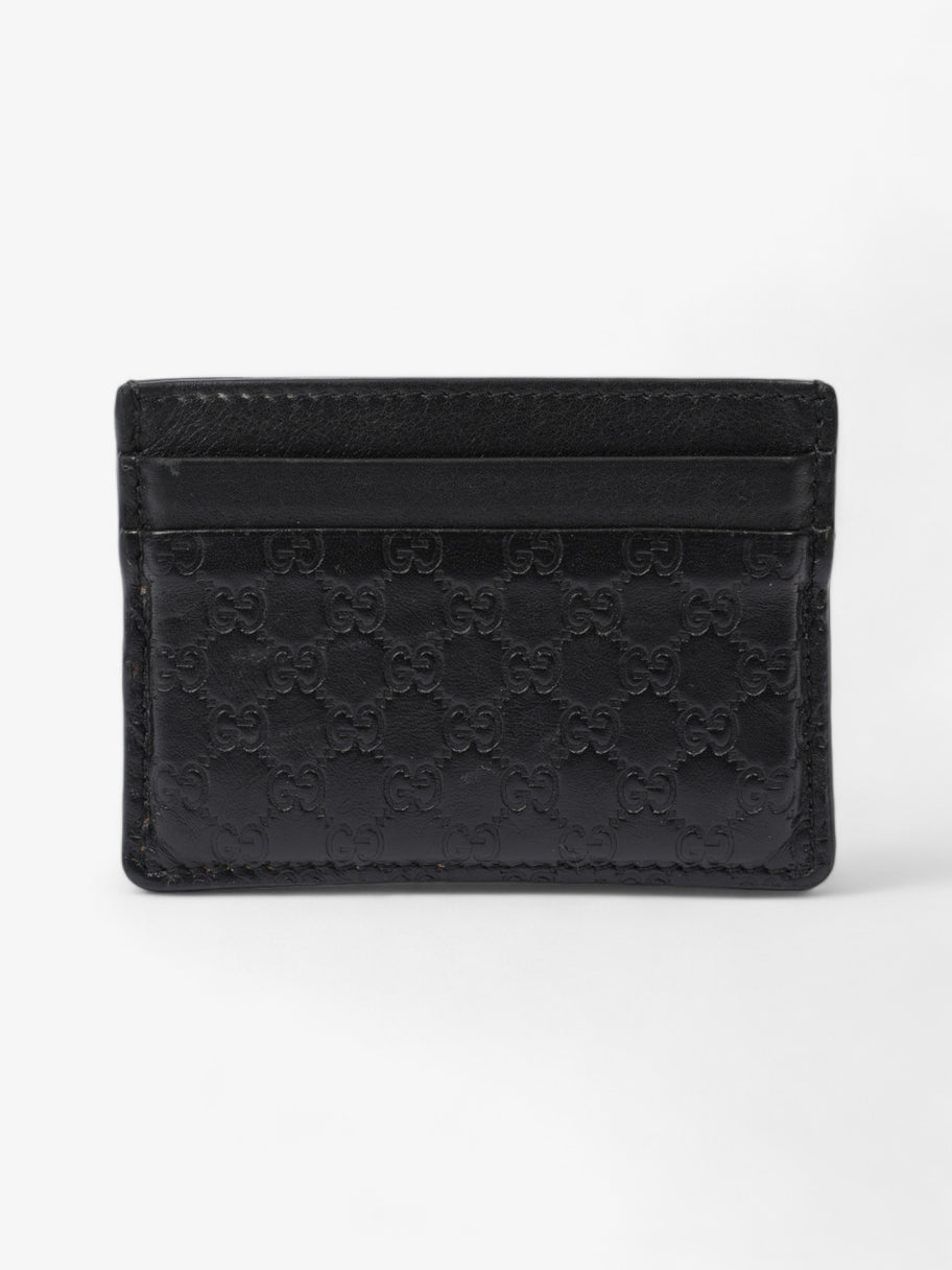 Gucci Microguccissima Card Holder Black Leather Image 1