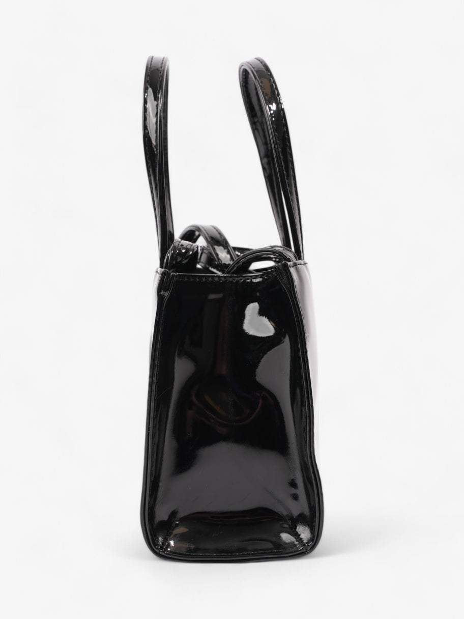 Telfar Small Black Patent Shopping Bag Black Polyurethane Small Image 3