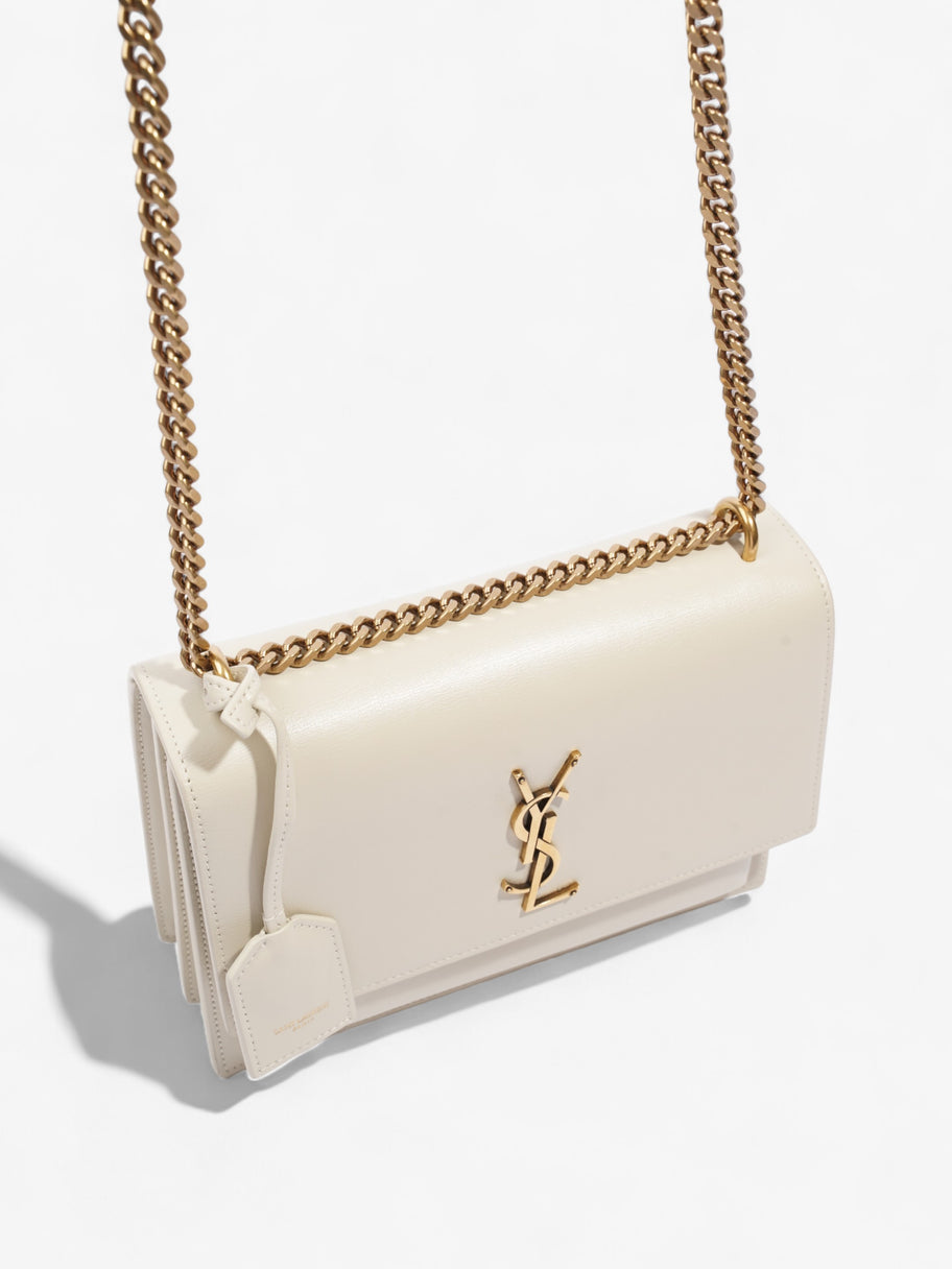 Saint Laurent Sunset White Leather Medium Image 7