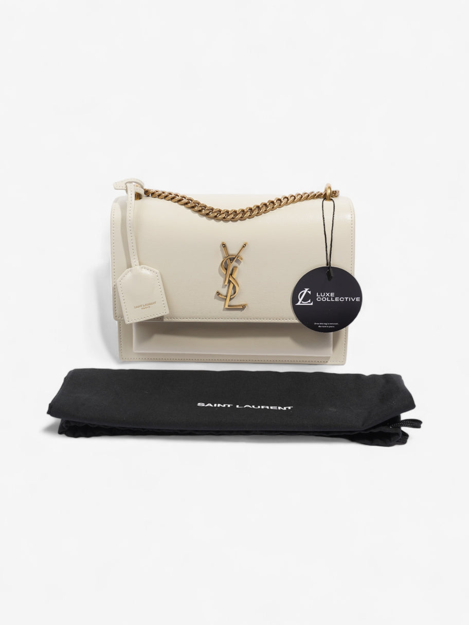 Saint Laurent Sunset White Leather Medium Image 10