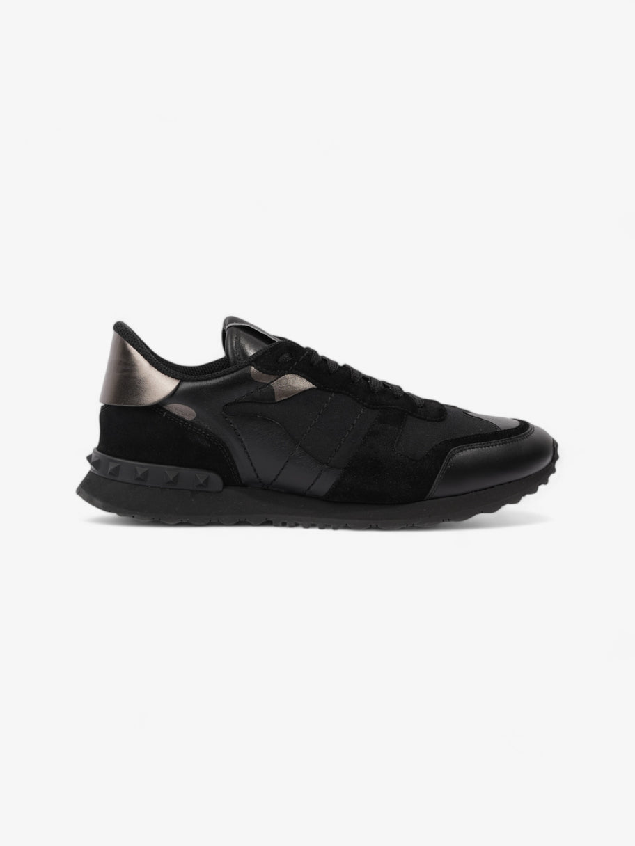 Valentino Rockrunner Sneakers Black / Grey Metallic  Leather EU 42 UK 8 Image 1