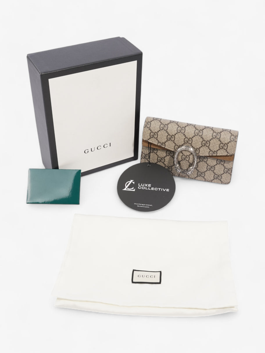 Gucci Dionysus GG Supreme / Beige Coated Canvas Super Mini Image 9