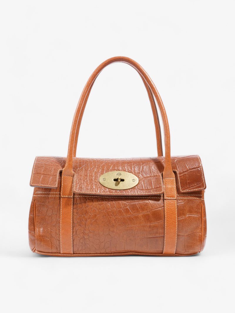  Mulberry Bayswater East West Oak Embossed Leather