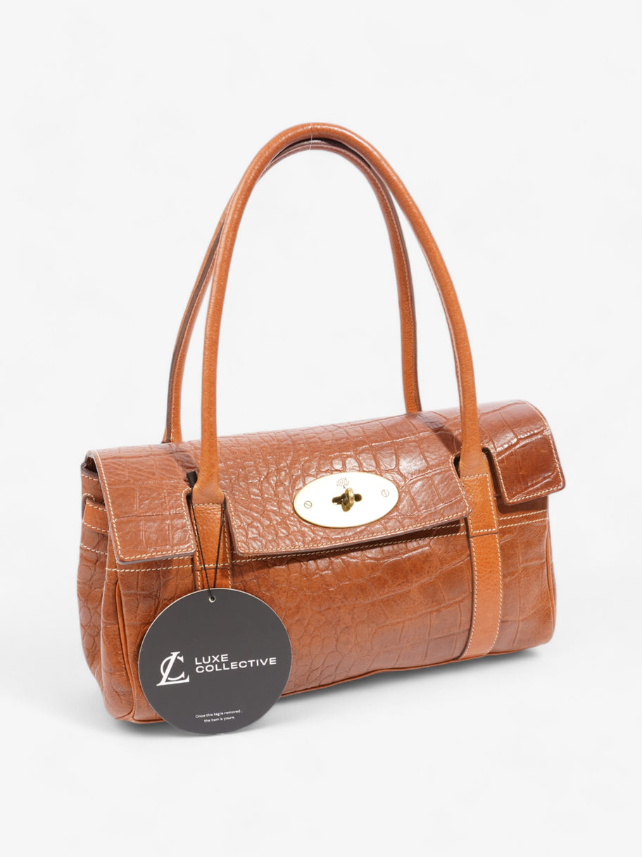 Mulberry Bayswater East West Oak Embossed Leather Image 9