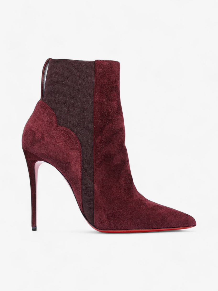 Christian Louboutin Chelsea Chick Booty  100 Burgundy Suede EU 39 UK 6 Image 1