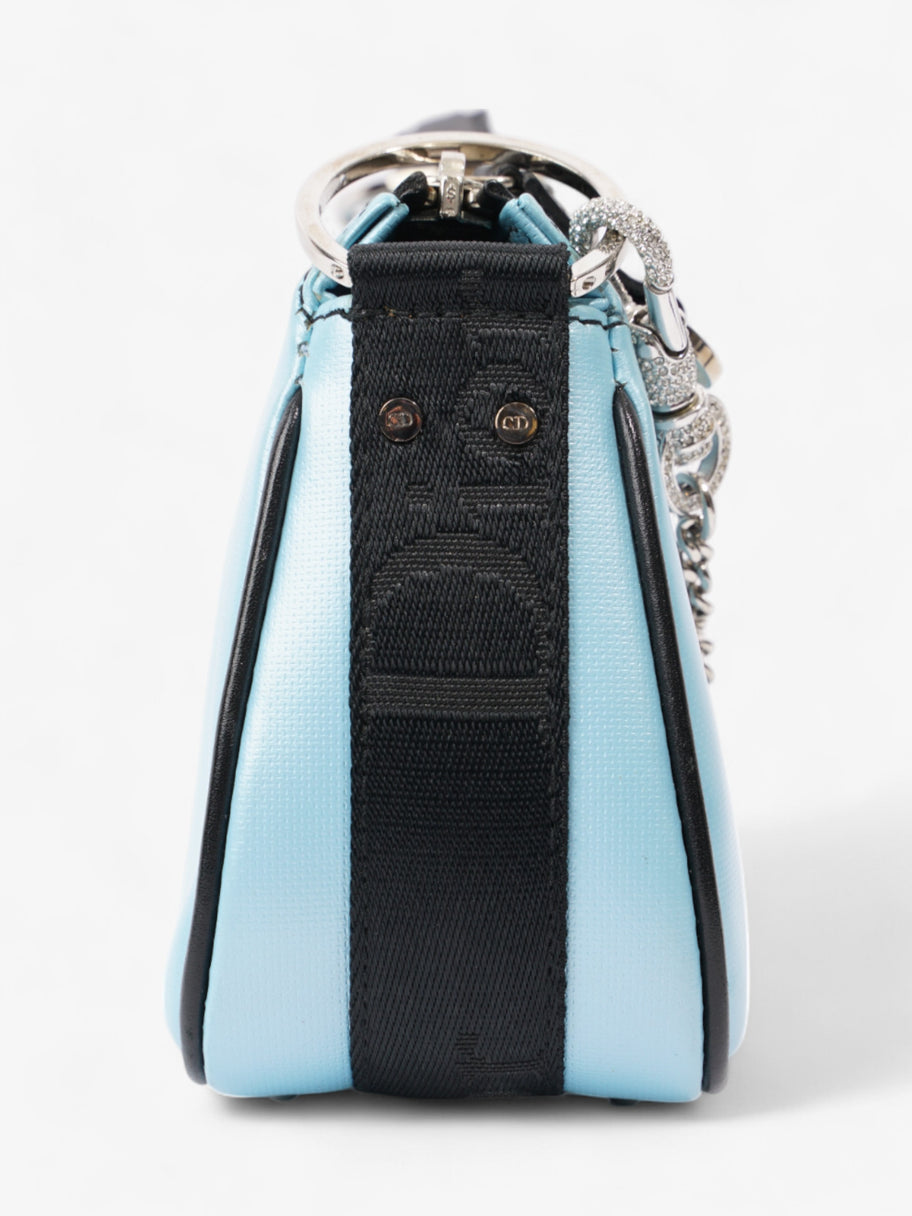 Christian Dior Hardcore Bag Light Blue / Black Coated Canvas Mini Image 3