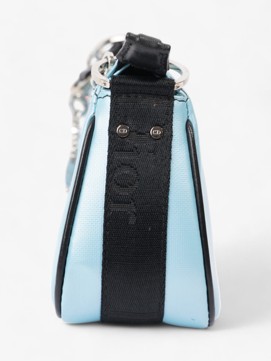 Christian Dior Hardcore Bag Light Blue / Black Coated Canvas Mini Image 5