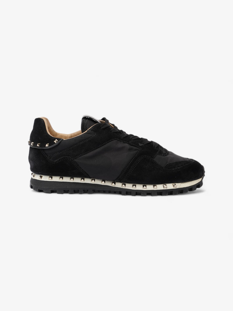  Valentino Rockstud Sneakers Black Suede EU 42 UK 8