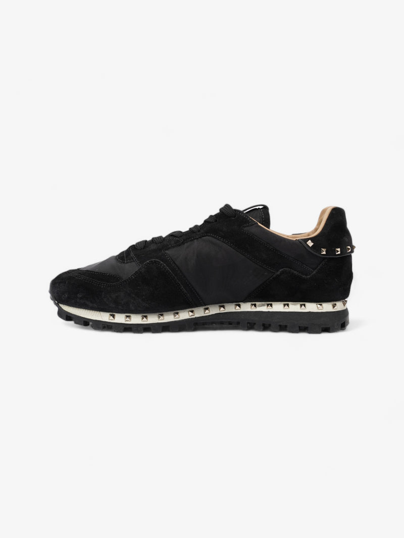  Valentino Rockstud Sneakers Black Suede EU 42 UK 8