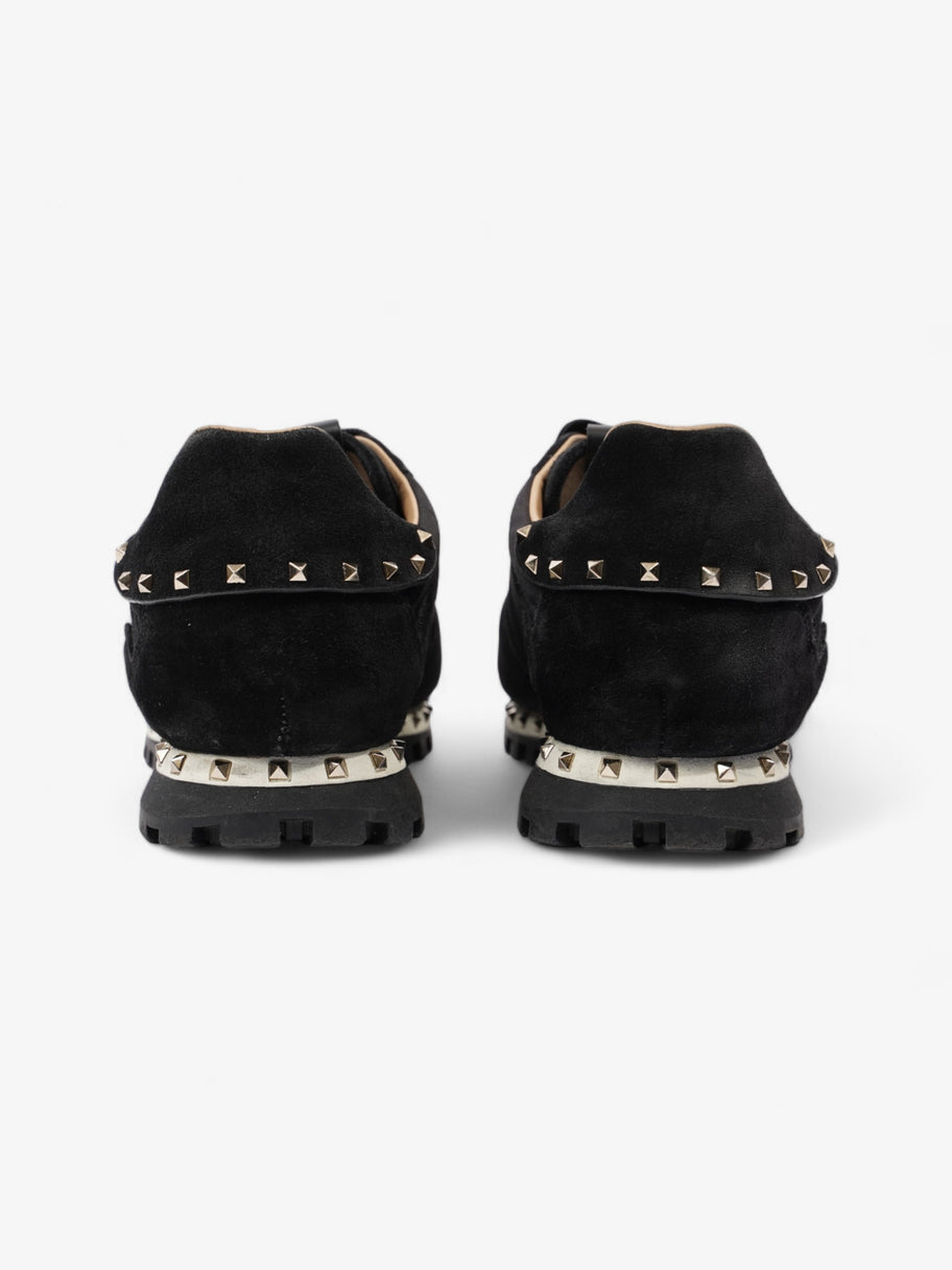 Valentino Rockstud Sneakers Black Suede EU 42 UK 8 Image 6