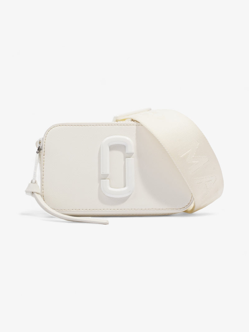  Marc Jacobs The Snapshot White Saffiano Leather