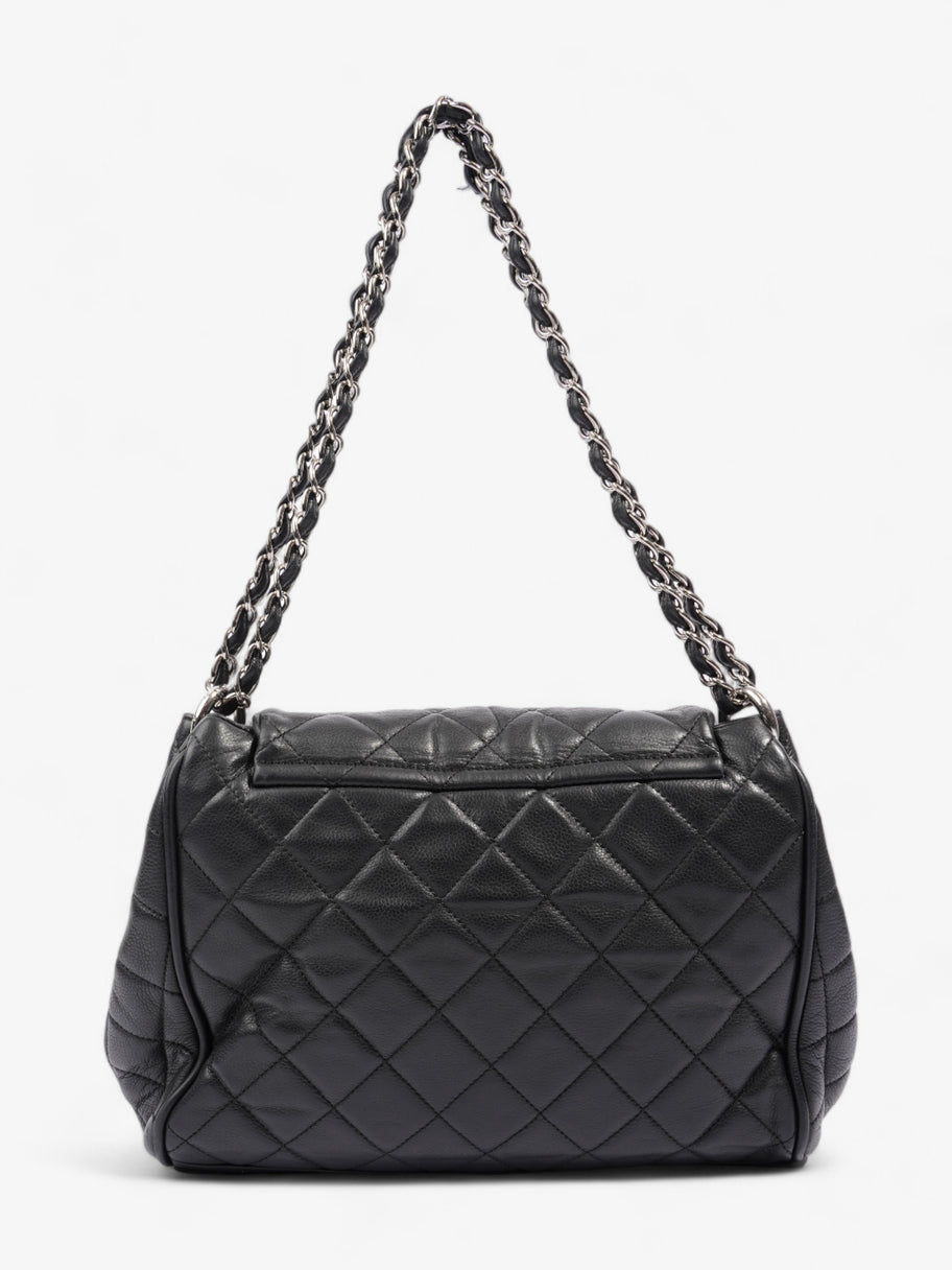 Chanel CC Accordion Flap Black Caviar Leather Image 4