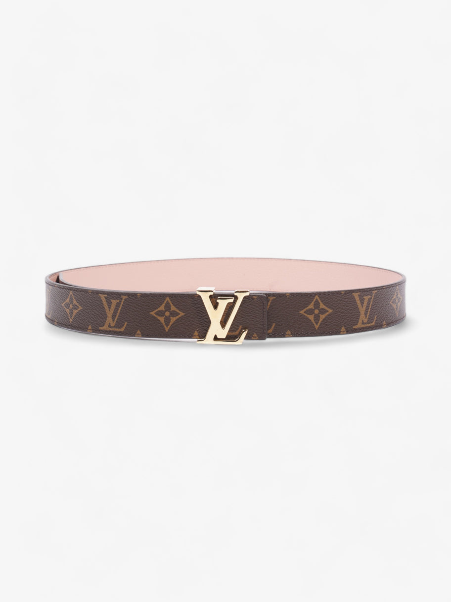 Louis Vuitton LV Initiales Reversible Belt Pink / Monogram Coated Canvas 80cm / 32