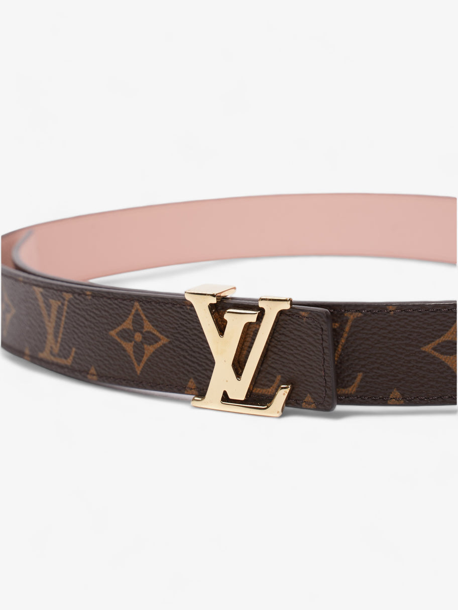 Louis Vuitton LV Initiales Reversible Belt Pink / Monogram Coated Canvas 80cm / 32