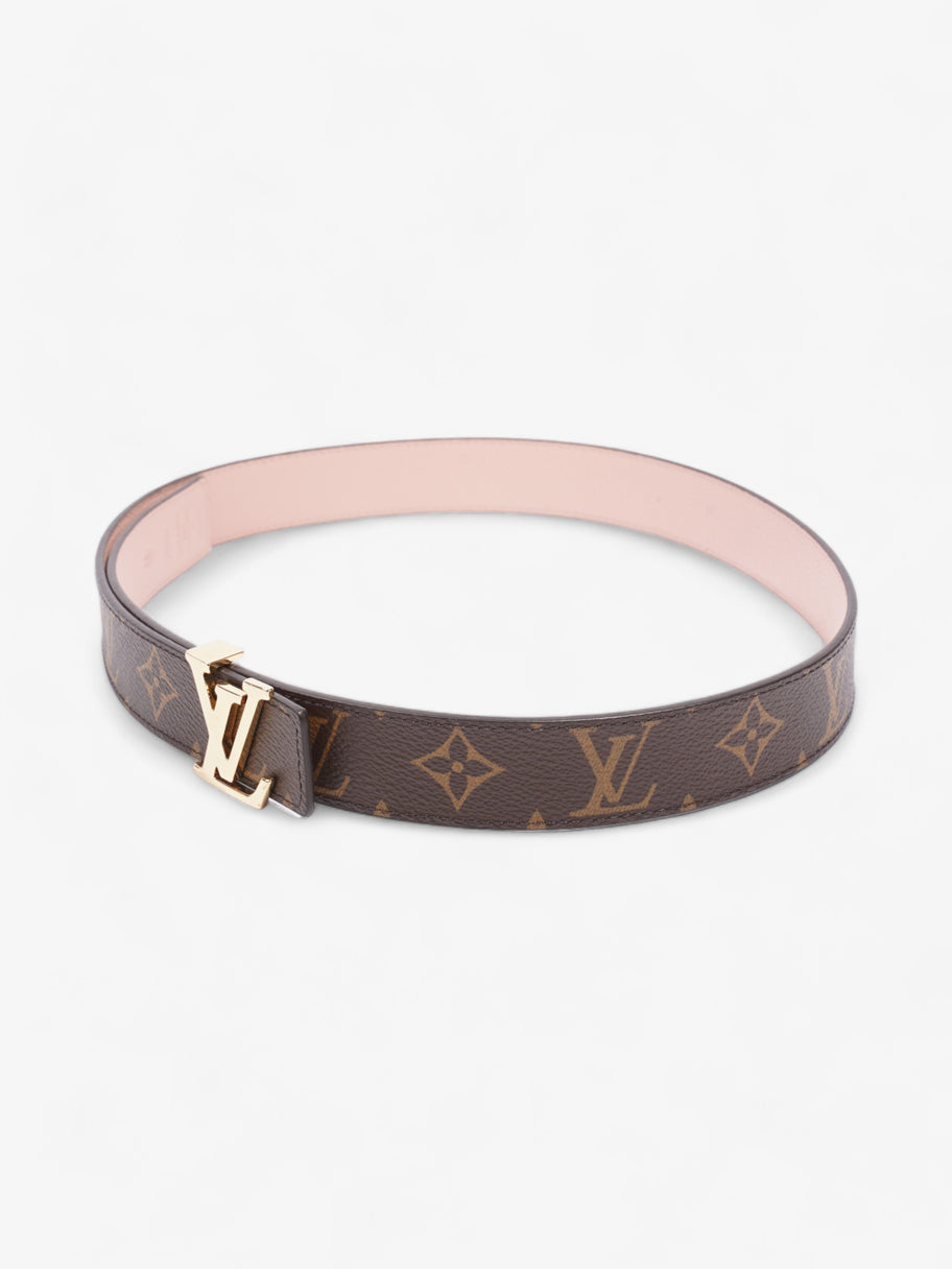 Louis Vuitton LV Initiales Reversible Belt Pink / Monogram Coated Canvas 80cm / 32