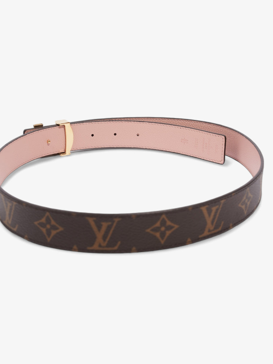 Louis Vuitton LV Initiales Reversible Belt Pink / Monogram Coated Canvas 80cm / 32