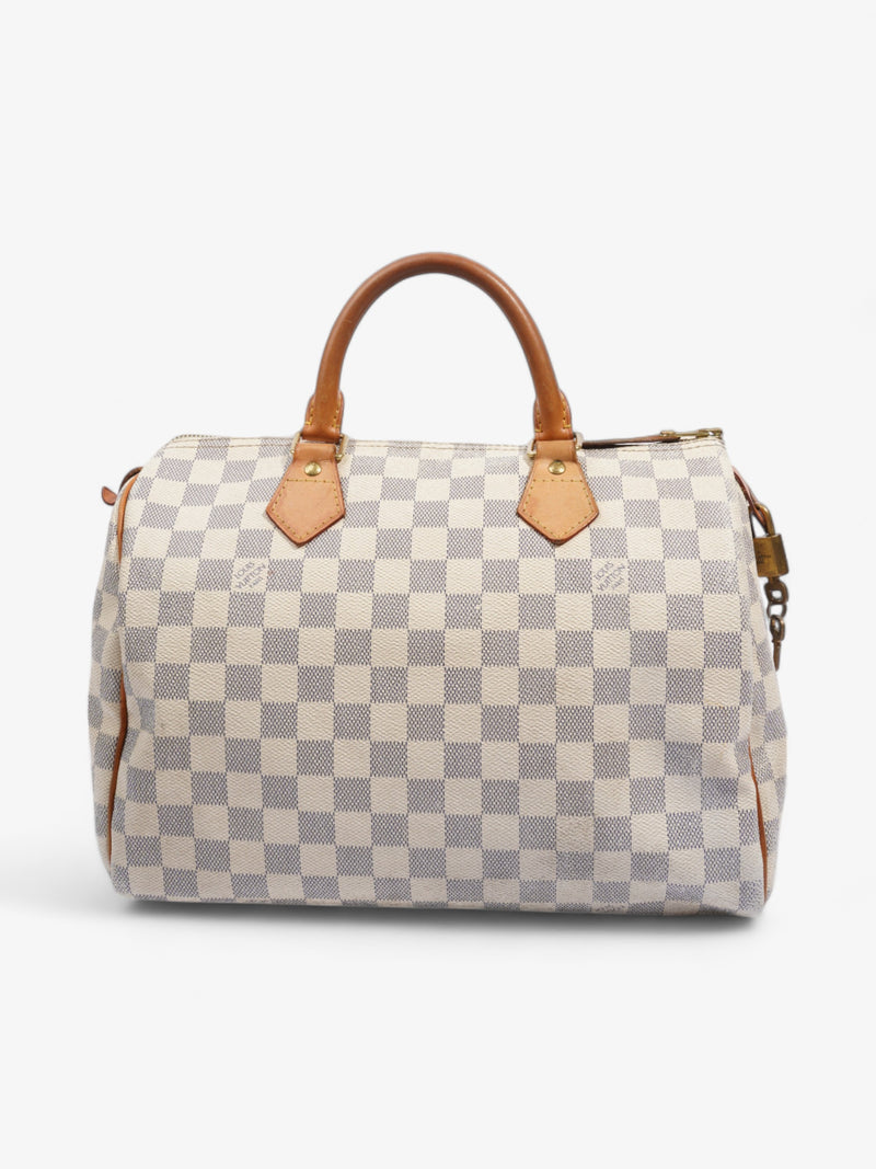  Louis Vuitton Speedy 30 Damier Azur Coated Canvas